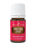 Young Living frasco frontal de Christmas Spirit 5 ml que aporta aroma festivo