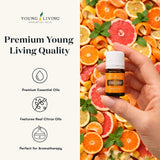 Young Living Citrus Fresh tamaño de la botella comparada para viaje y uso diario