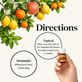 Young Living Citrus Fresh etiqueta con ingredientes y sello Seed to Seal visible