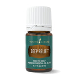 Young Living Deep Relief frontal mostrando envase compacto y beneficio portátil