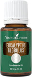 Young Living botella frontal mostrando el aceite y beneficio aromático refrescante