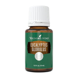 Young Living aceite Eucalyptus Globulus botella frontal mostrando etiqueta clara y calidad