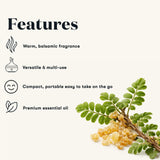 Young Living gota de aceite sobre fondo claro mostrando textura pura
