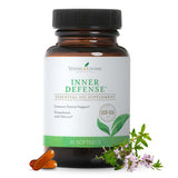 Young Living frasco frontal mostrando 30 cápsulas y fácil almacenamiento
