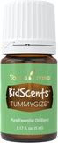 Young Living TummyGize frontal del envase mostrando diseño y uso infantil reconfortante