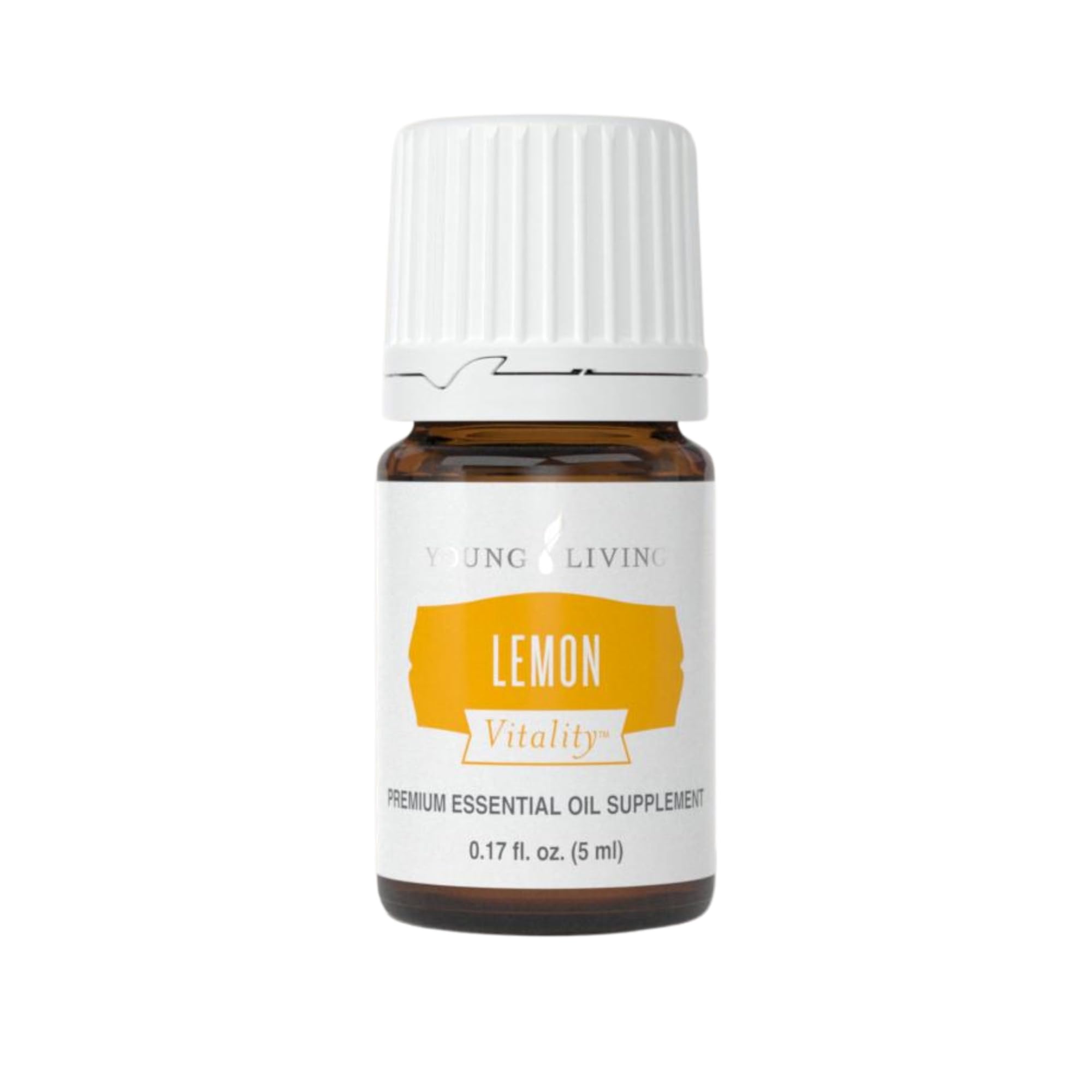 Young Living botella frontal mostrando tamaño 5 ml y envase compacto