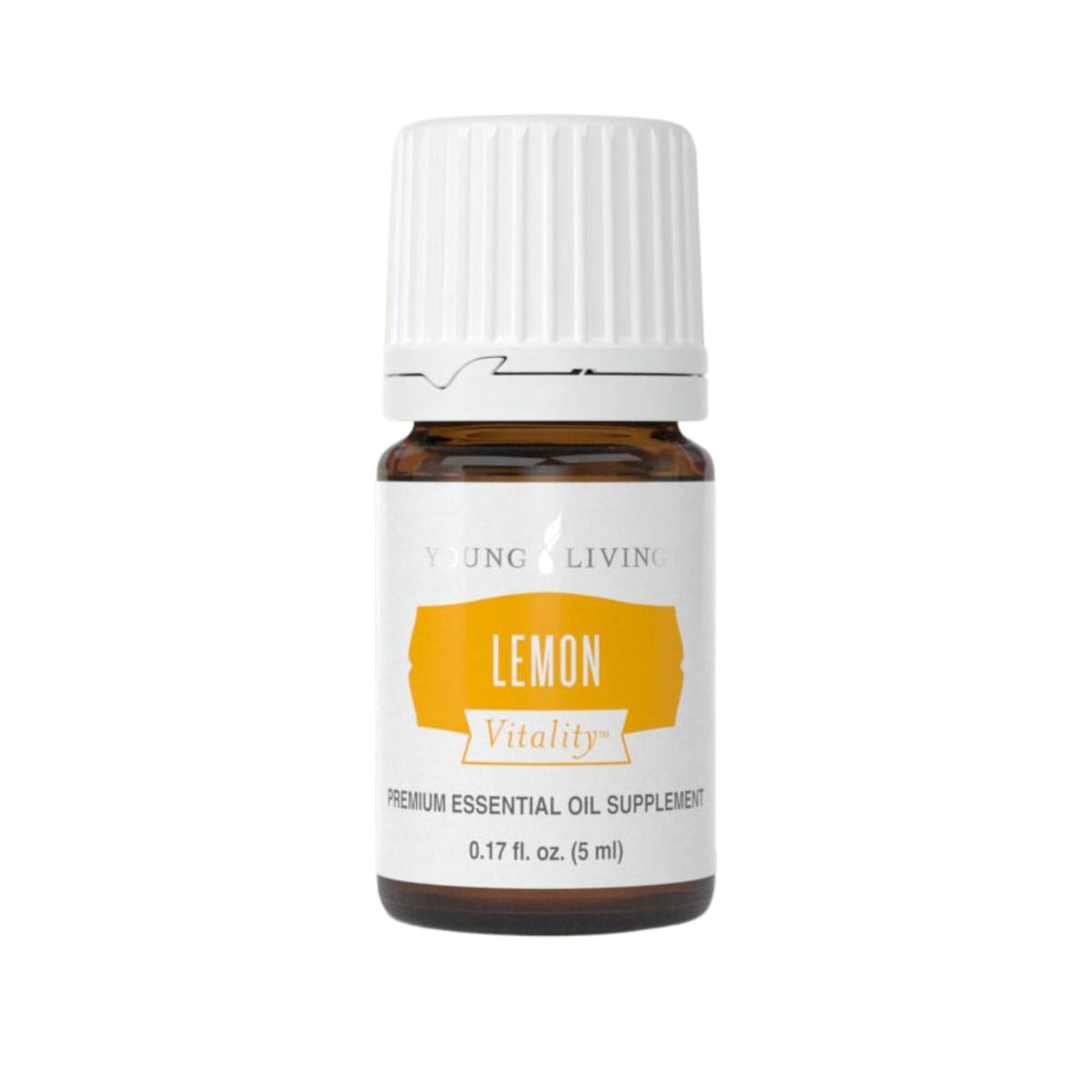 Young Living botella frontal mostrando tamaño 5 ml y envase compacto