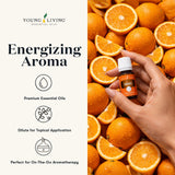 Young Living aceite de naranja en difusor renovando ambiente interior