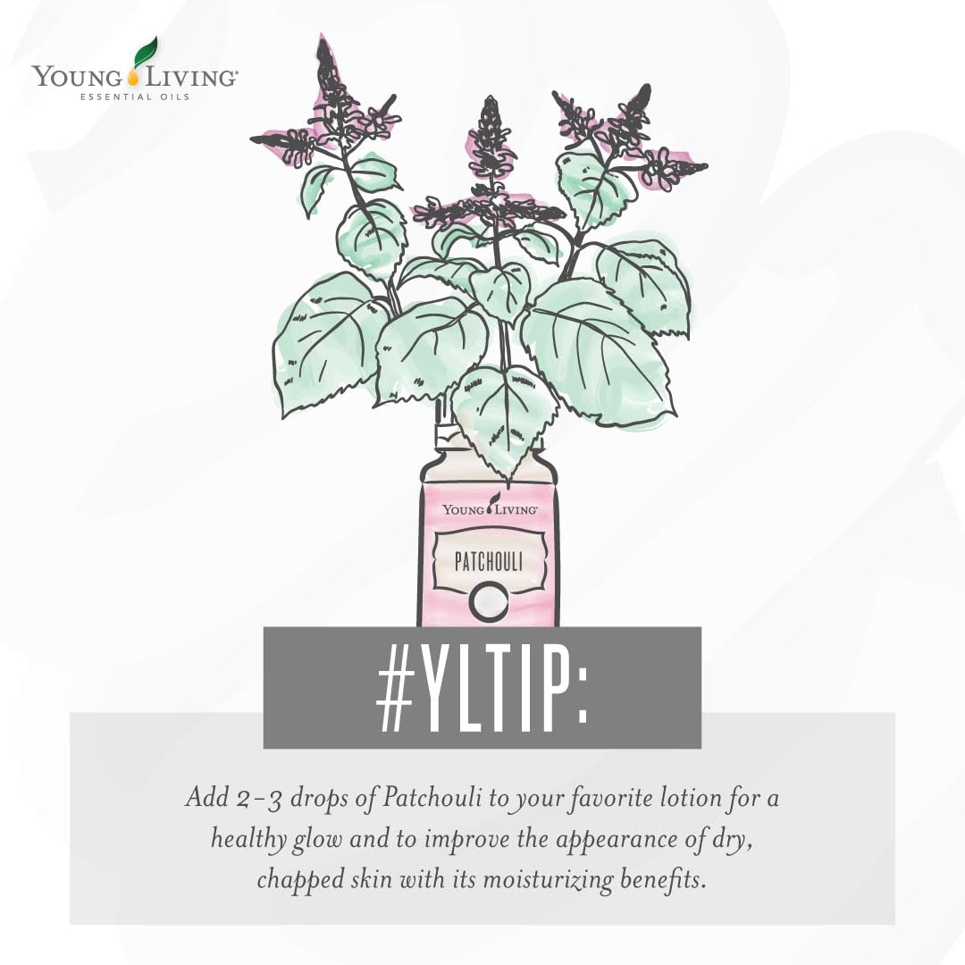 Young Living Patchouli en difusor creando ambiente tranquilo y aroma envolvente