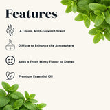 Young Living gotero vertiendo Peppermint Vitality mostrando pureza y precisión