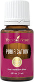 Young Living frasco Purification frontal mostrando tamaño y diseño, ideal para refrescar ambientes