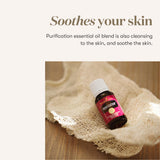 Spray casero con Purification Young Living usado para neutralizar olores