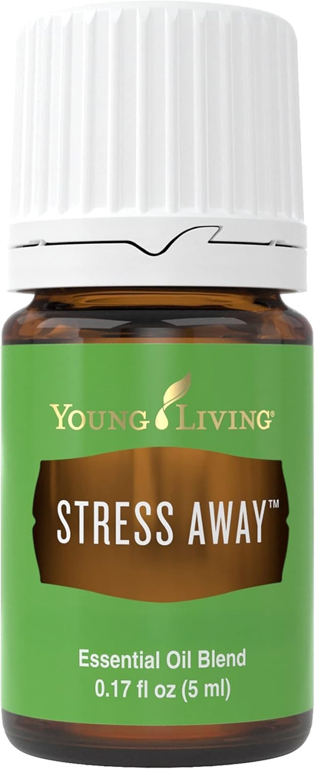 Young Living frasco frontal mostrando etiqueta clara y tamaño 5 ml para fácil identificación.
