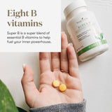 Young Living ingredientes naturales de Super B destacando origen botánico