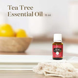 Young Living frasco 15 ml junto a regla para comparar tamaño práctico