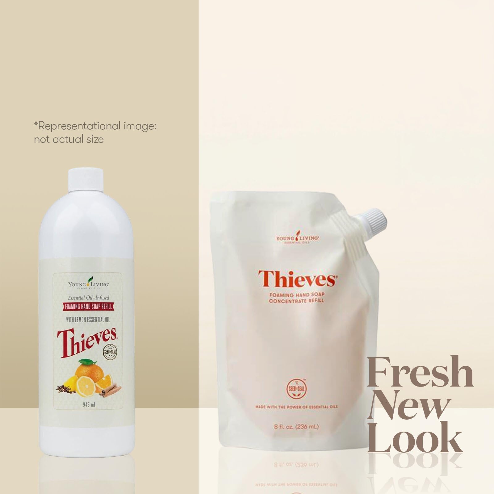 Young Living textura de espuma rica para limpieza suave