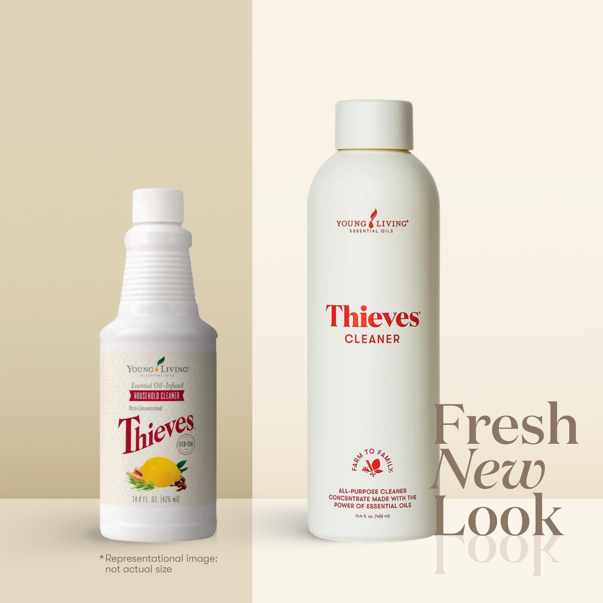 YOUNG LIVING primer plano del líquido mostrando textura y concentración