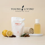 Young Living en cocina, jabón espumante ideal para hogar