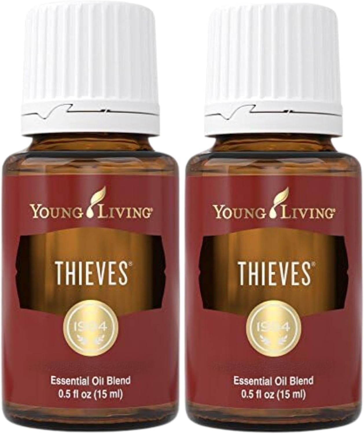 Young Living frasco frontal mostrando el pack de 2 y aroma acogedor