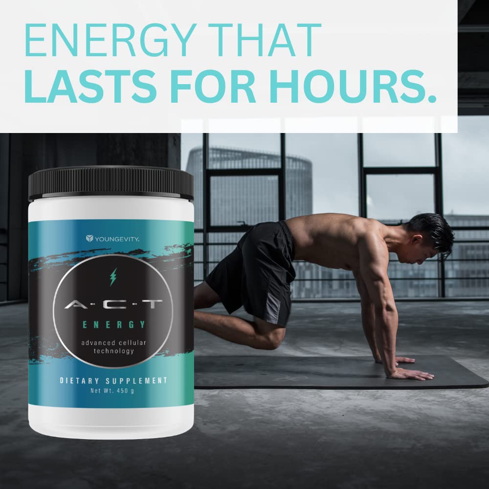 Youngevity A.C.T. Energy tapadera con dosificador para servir con precisión
