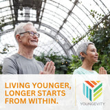 Youngevity en cocina moderna mostrando uso en vida cotidiana