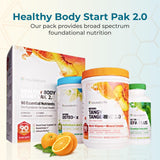 Youngevity Beyond Tangy Tangerine 2.0 botella mostrando fórmula multivitamínica