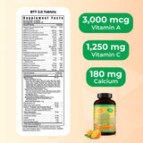 Youngevity primer plano de textura de tableta que sugiere disolución controlada