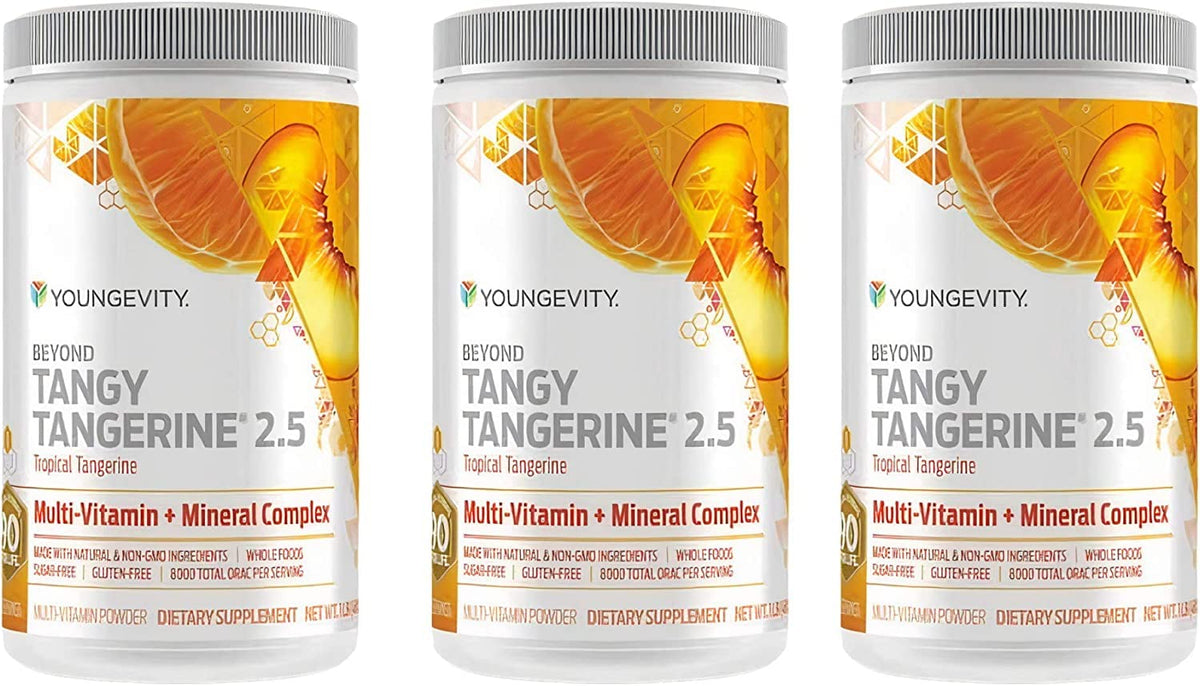 Youngevity envase frontal mostrando etiqueta y beneficio nutricional