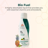 Detalle de la botella Youngevity Bio Fuel mostrando el tapón y diseño ergonómico
