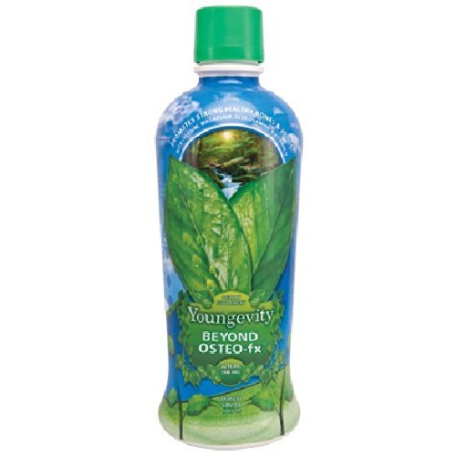 Youngevity botella frontal mostrando etiqueta y tamaño, facilita elección informada