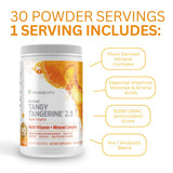 Youngevity etiqueta con información nutricional y lista de ingredientes clara