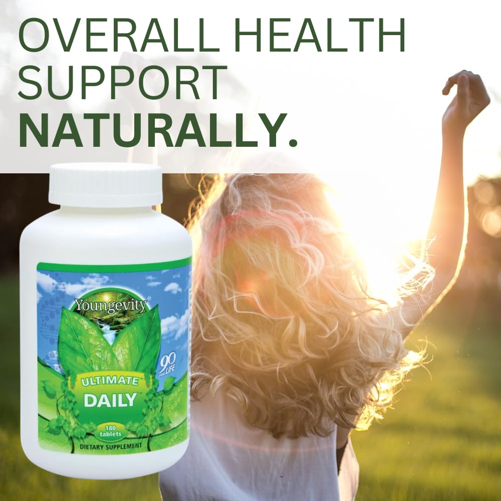 Youngevity detalle de etiqueta con lista de vitaminas y minerales
