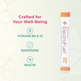 Youngevity sticks al lado de botella para comparar tamaño