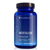 Youngevity Imortalium frasco frontal mostrando diseño y tamaño del producto