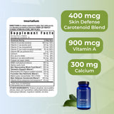 Youngevity Imortalium ingredientes fucoxantina y fucoidán resaltando origen marino