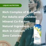 Youngevity Osteo-Fx botella junto a mano para comparar tamaño y volumen práctico