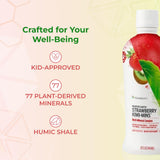 Youngevity mezcla en vaso con agua mostrando fácil consumo