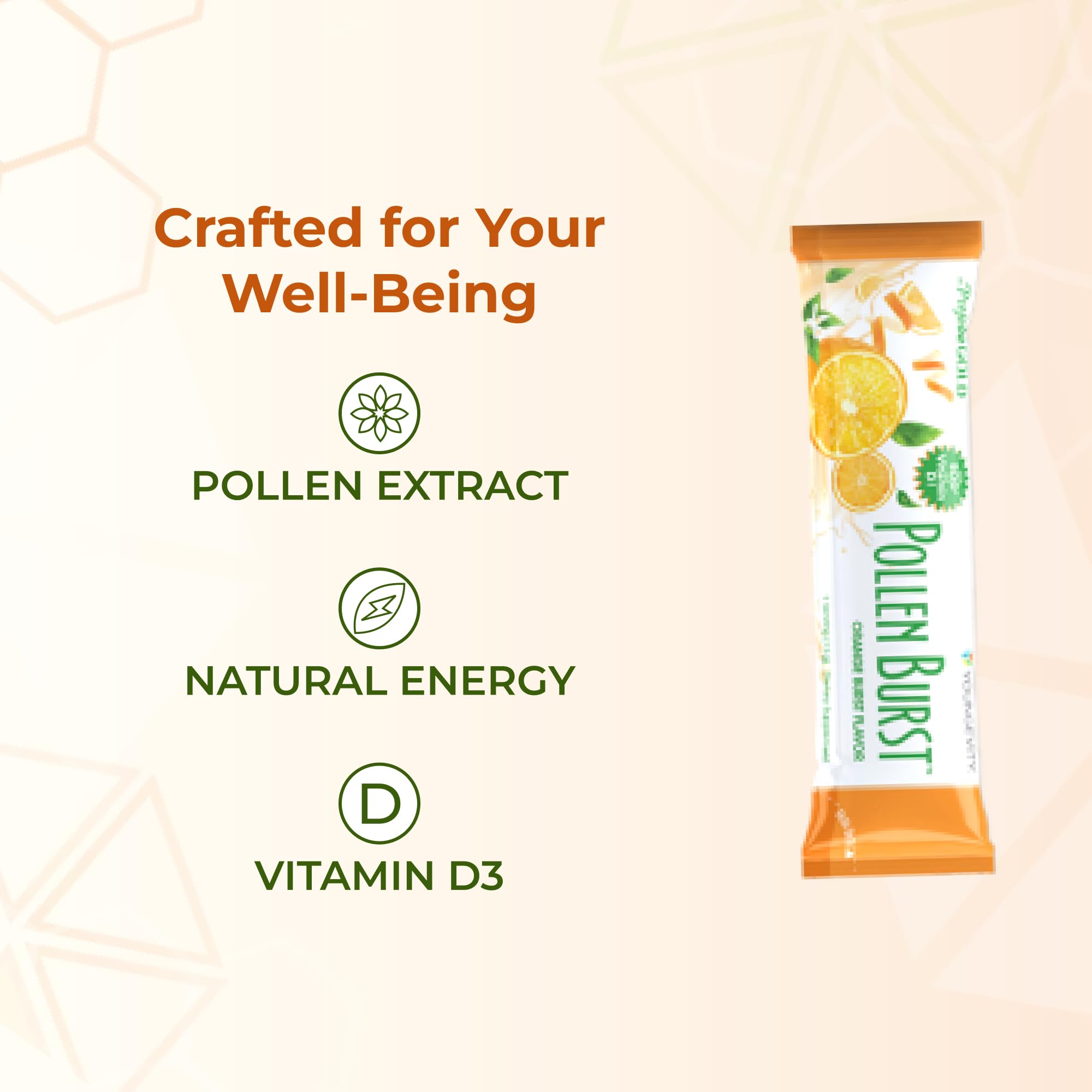 Youngevity Projoba Pollen Burst etiqueta con lista de ingredientes clara
