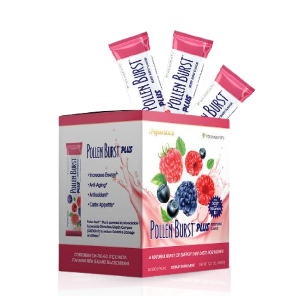 Youngevity Projoba frontal del paquete mostrando presentación práctica