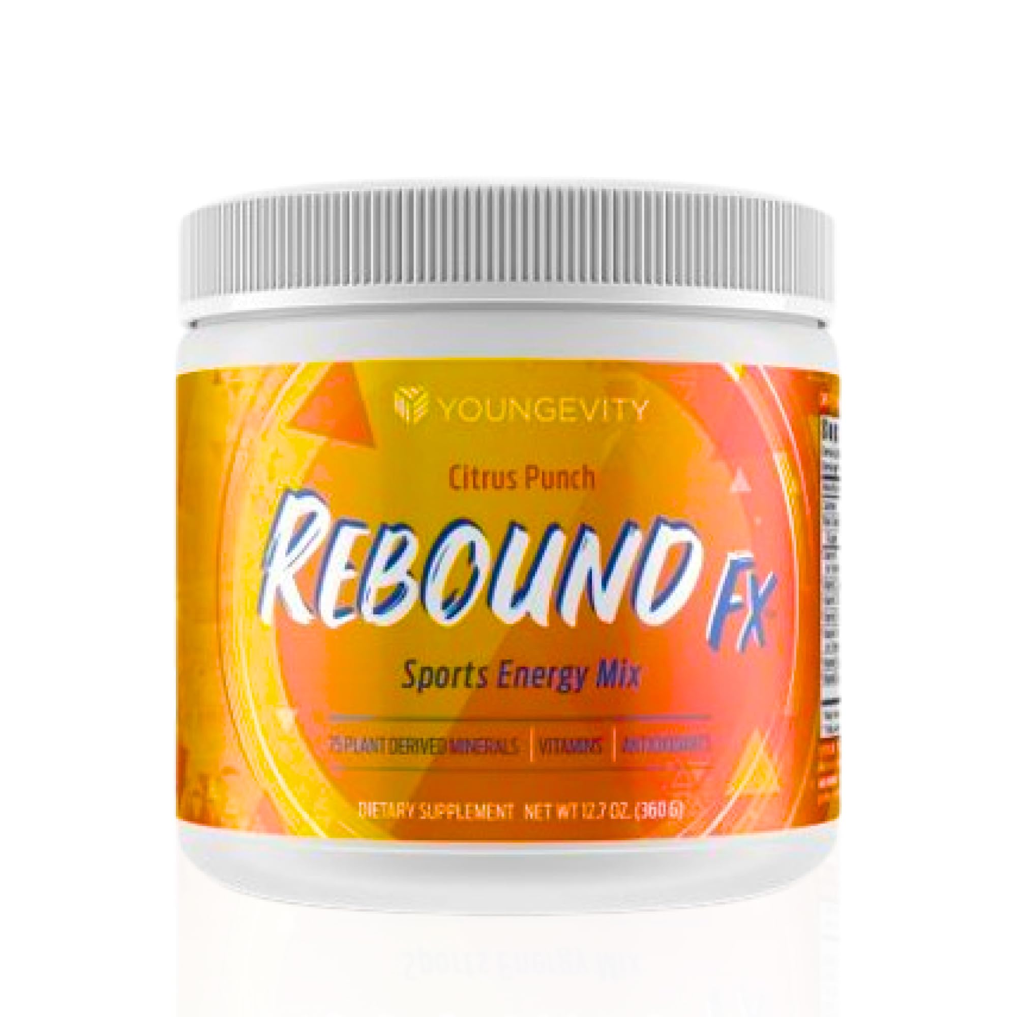 Youngevity Rebound FX frente del paquete mostrando presentación clara y beneficios