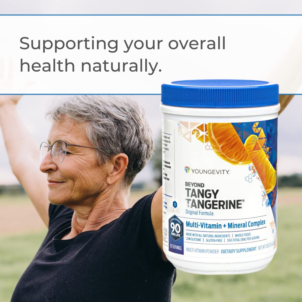Youngevity porción disuelta en vaso, bebida sabrosa y nutritiva