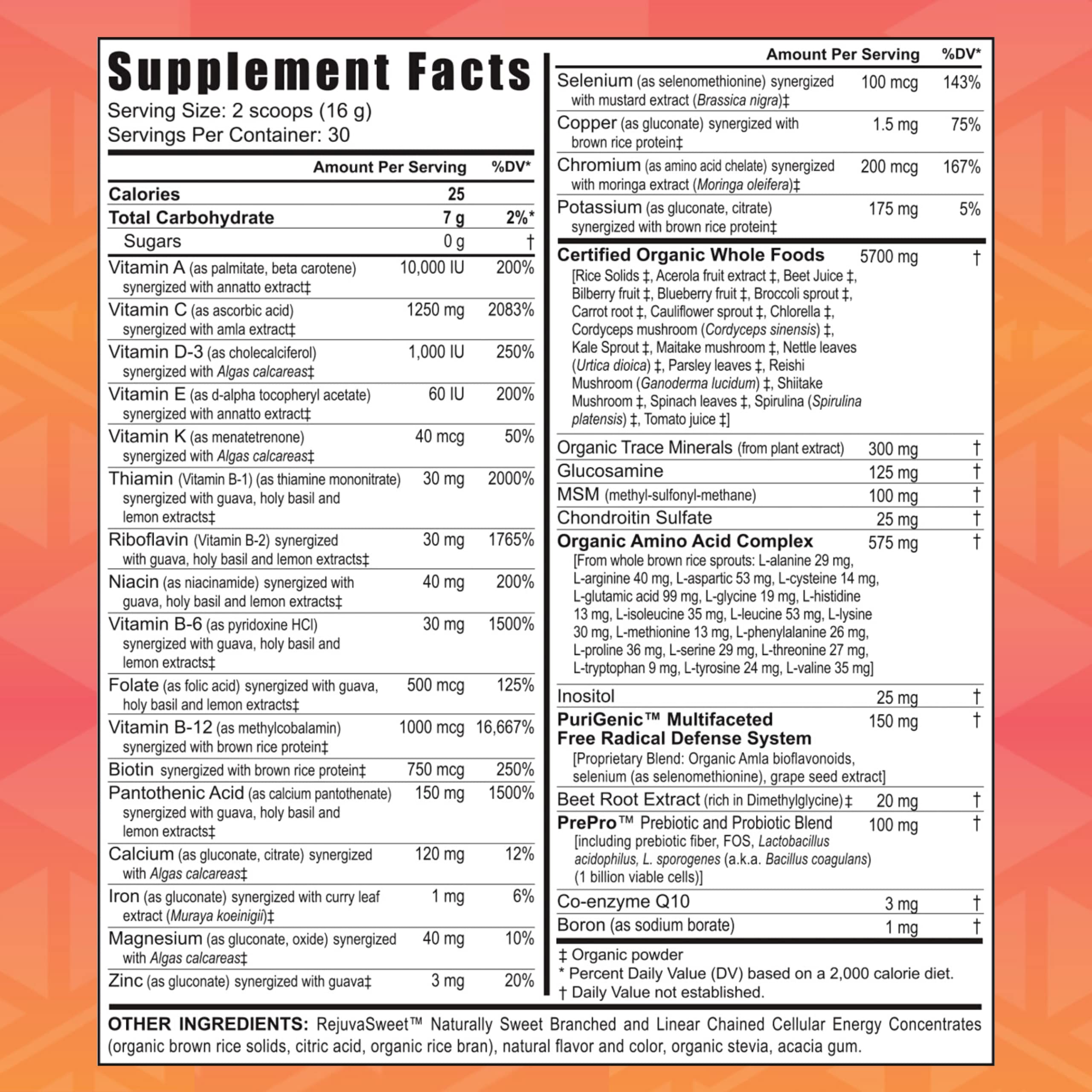 Youngevity polvo textura cercana destacando mezcla fácil y soluble