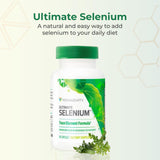 Primer plano de una cápsula Youngevity Ultimate Selenium, detalle que sugiere absorción eficaz