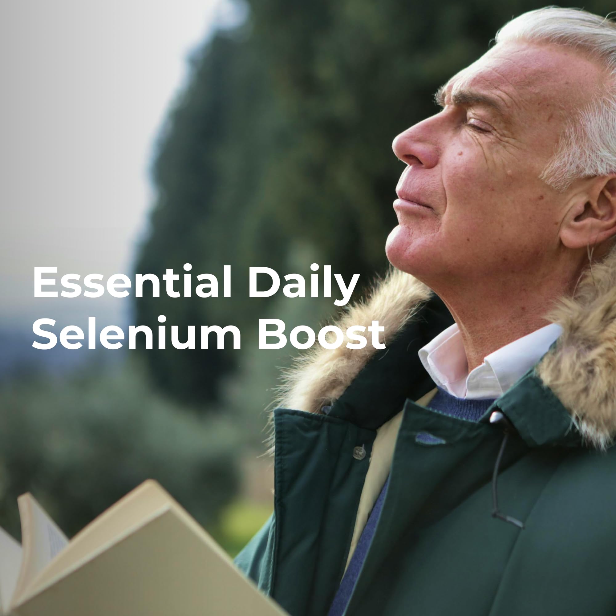 Etiqueta nutricional Youngevity Ultimate Selenium mostrando ingredientes y cofactores clave