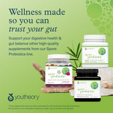 Youtheory envase en estantería sin refrigeración destacando almacenamiento estable