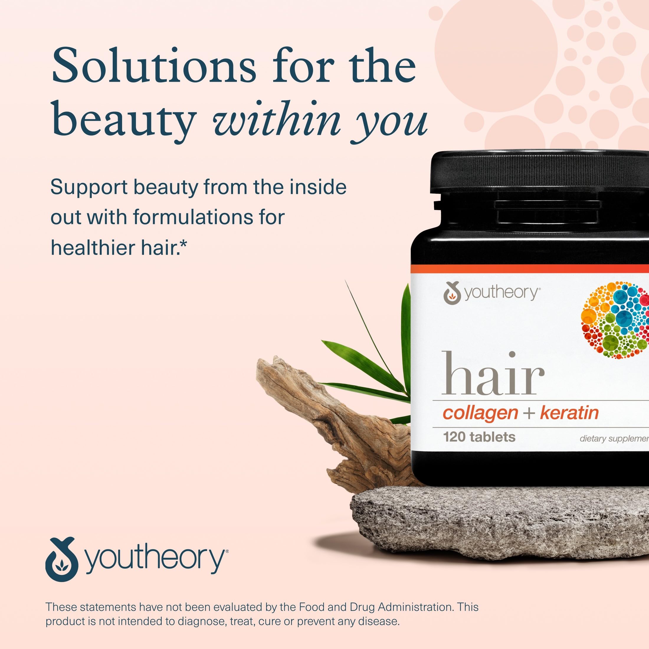 Youtheory lifestyle mujer con cabello sano tras uso continuo