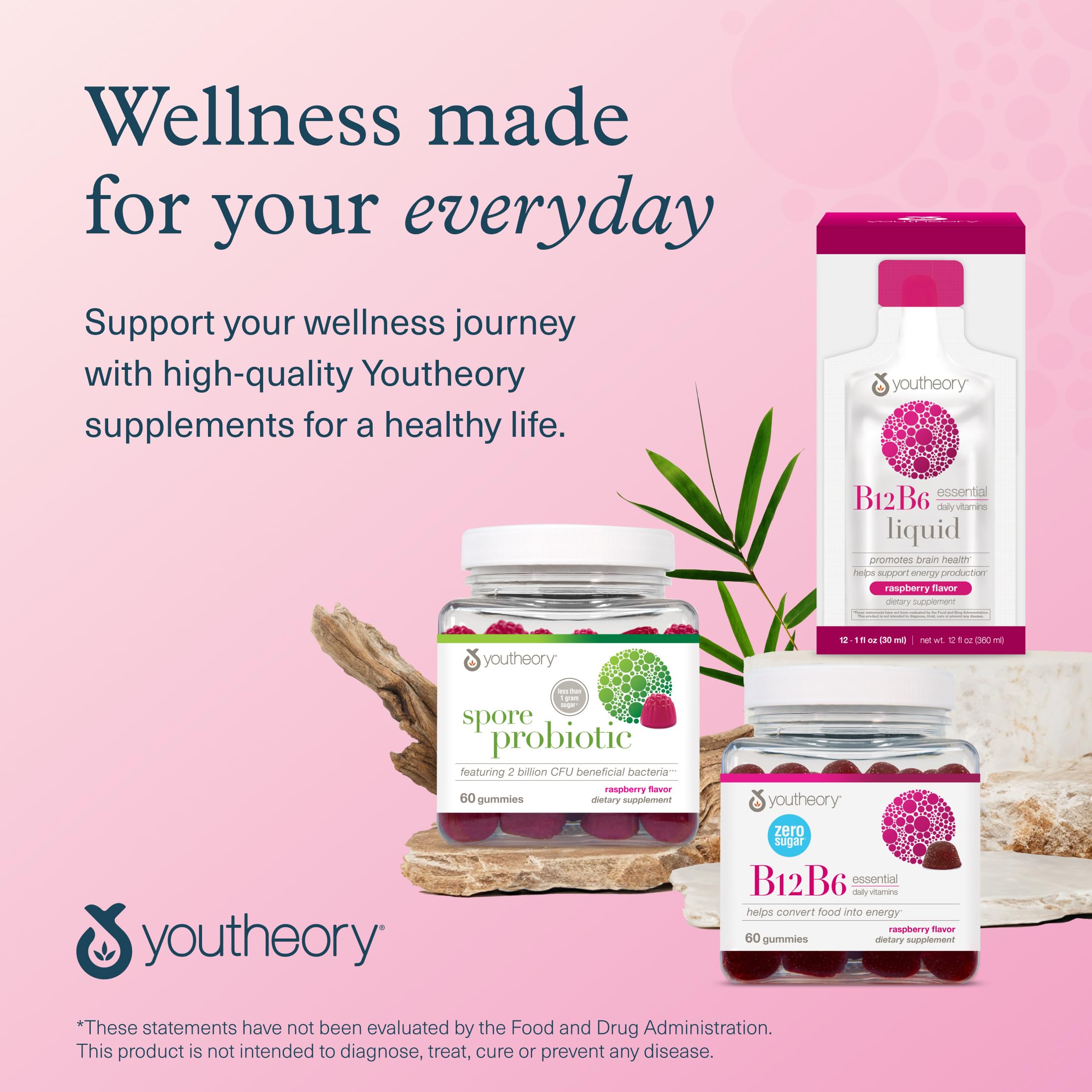 Youtheory en mesa de desayuno, incorpora suplemento en rutina matinal