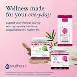 Youtheory en mesa de desayuno, incorpora suplemento en rutina matinal