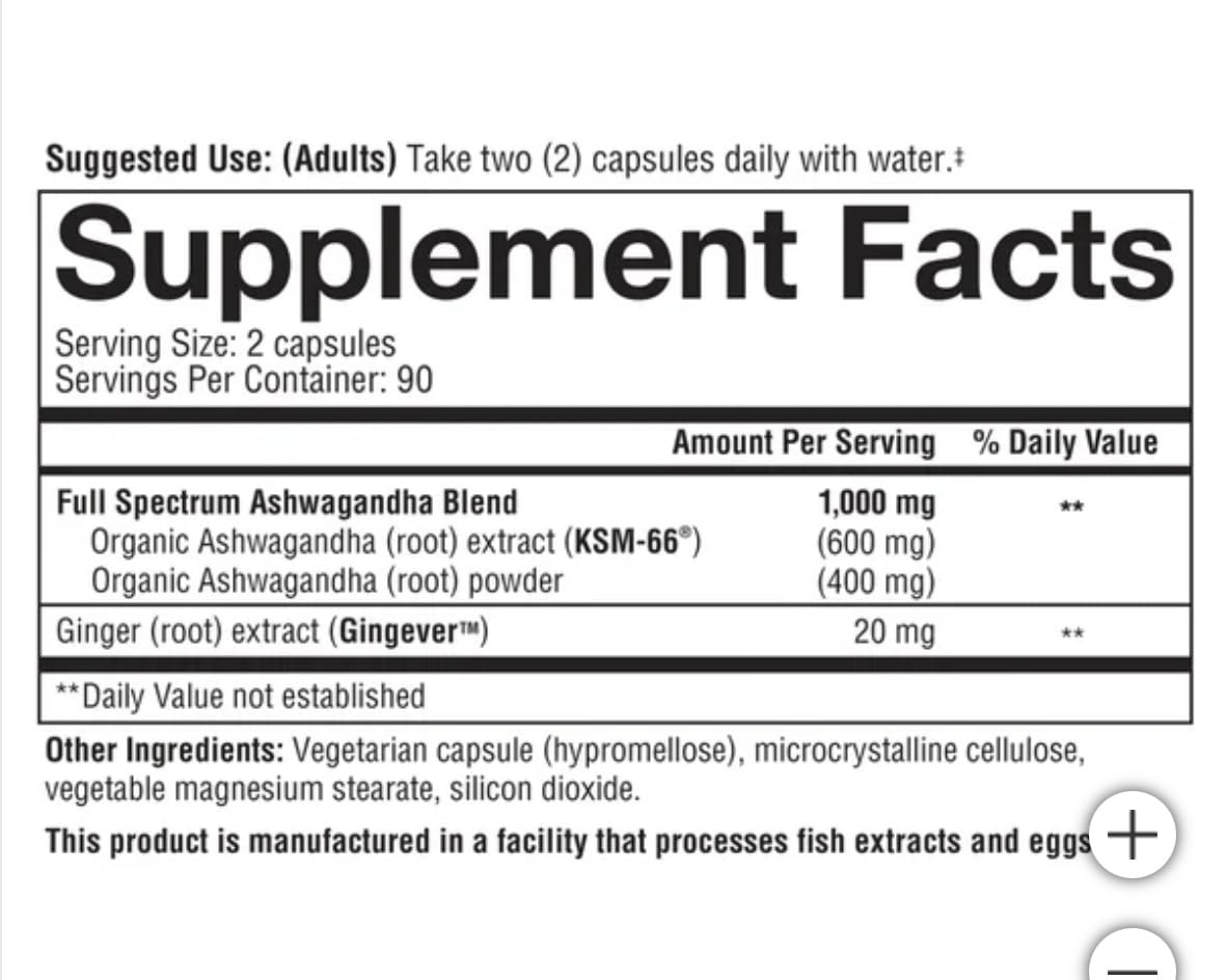 Youtheory etiqueta con ingredientes y pautas de uso claras