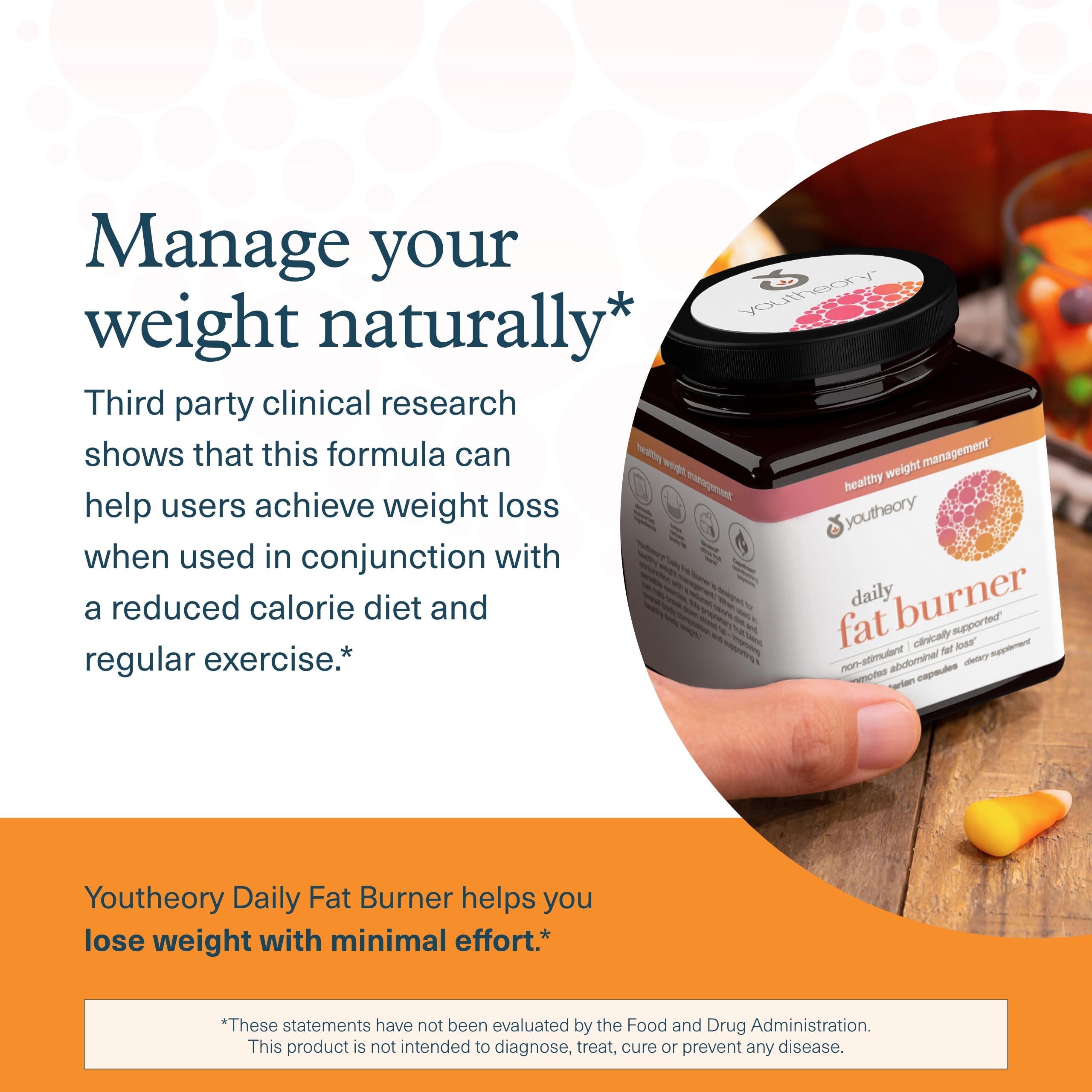 Youtheory etiqueta con lista de ingredientes mostrando Sinetrol, cromo y cayena